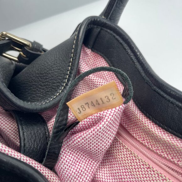 Dooney & Bourke Black Leather Hobo Bag | Gold Hardware - Picture 8 of 10